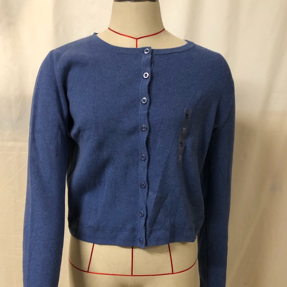 Tommy Hilfiger Buttoned Down Cropped Cardigan- Medium